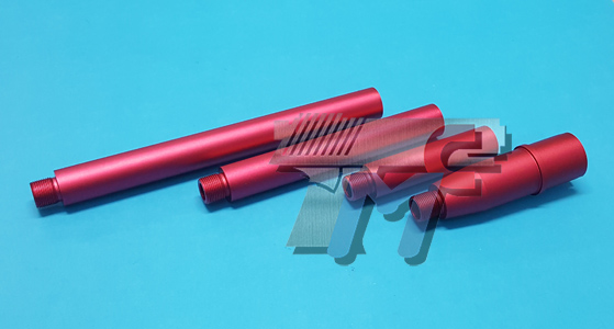 Tokyo Arms Multi-Length CNC Outer Barrel for Systema PTW AEG (14mm-) (Red) - Click Image to Close